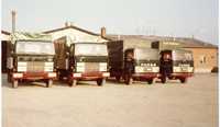 1975: Fire gamle Mercedes 1619 udskiftes med fire nye Bedford TM modeller med V8 motorer.