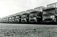 1987: Alle Bedford's er udskiftet til nye Volvo FL7 - leveret via Volvo i Skive.