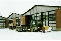 1972: Sneplov påmonteret på en Bedford bil.